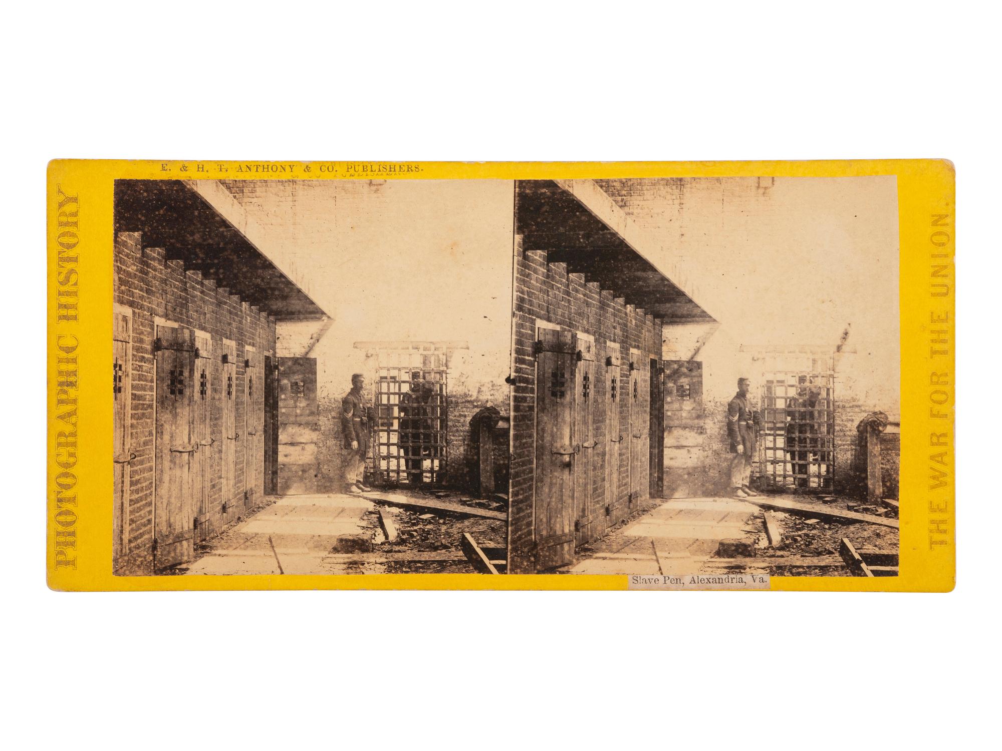 [CIVIL WAR]. Slave Pen, Alexandria, Va. New York: E. & H. T. Anthony & Co., [1861-1865].