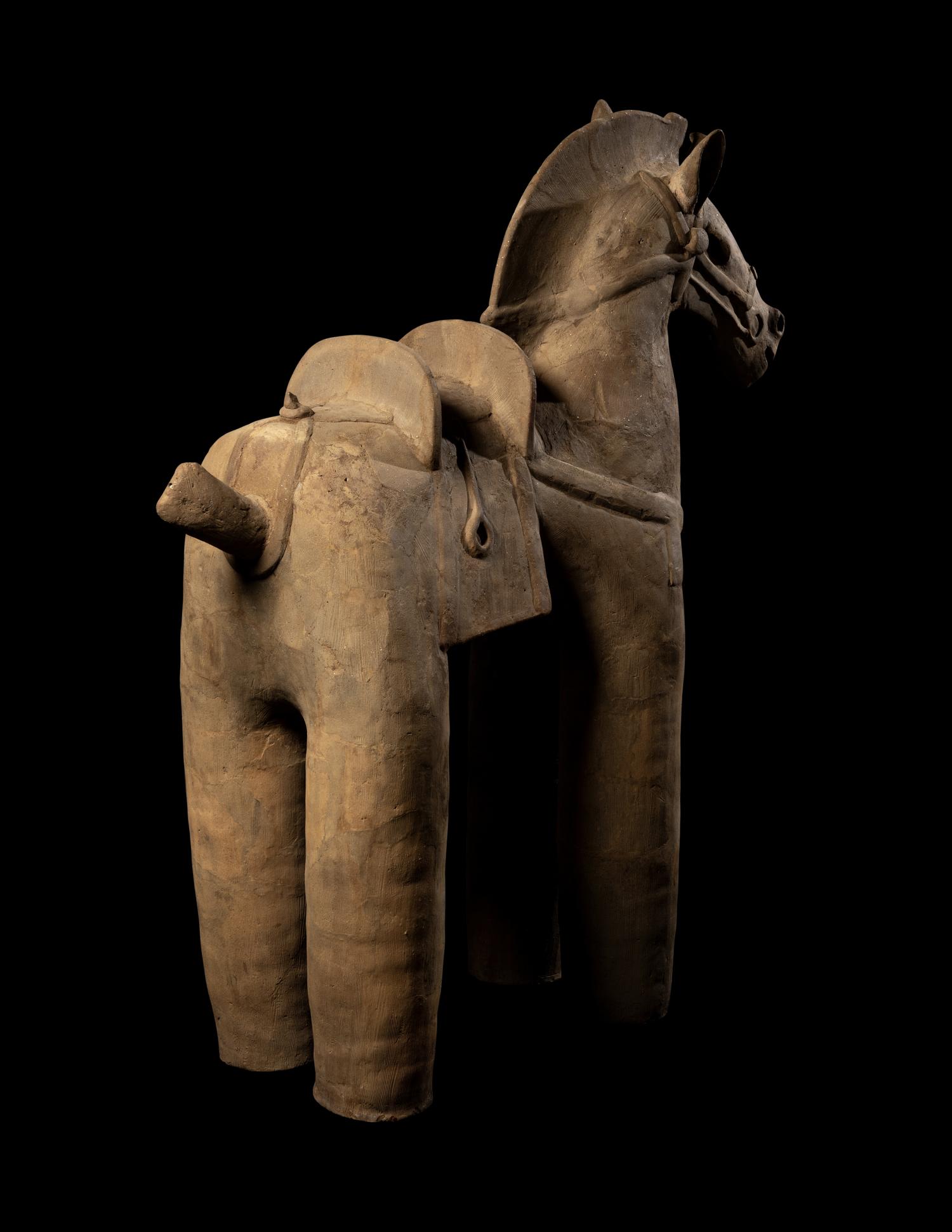A Japanese Haniwa Model of a Horse, Kofun Period 日本古墳時代 埴輪大陶馬