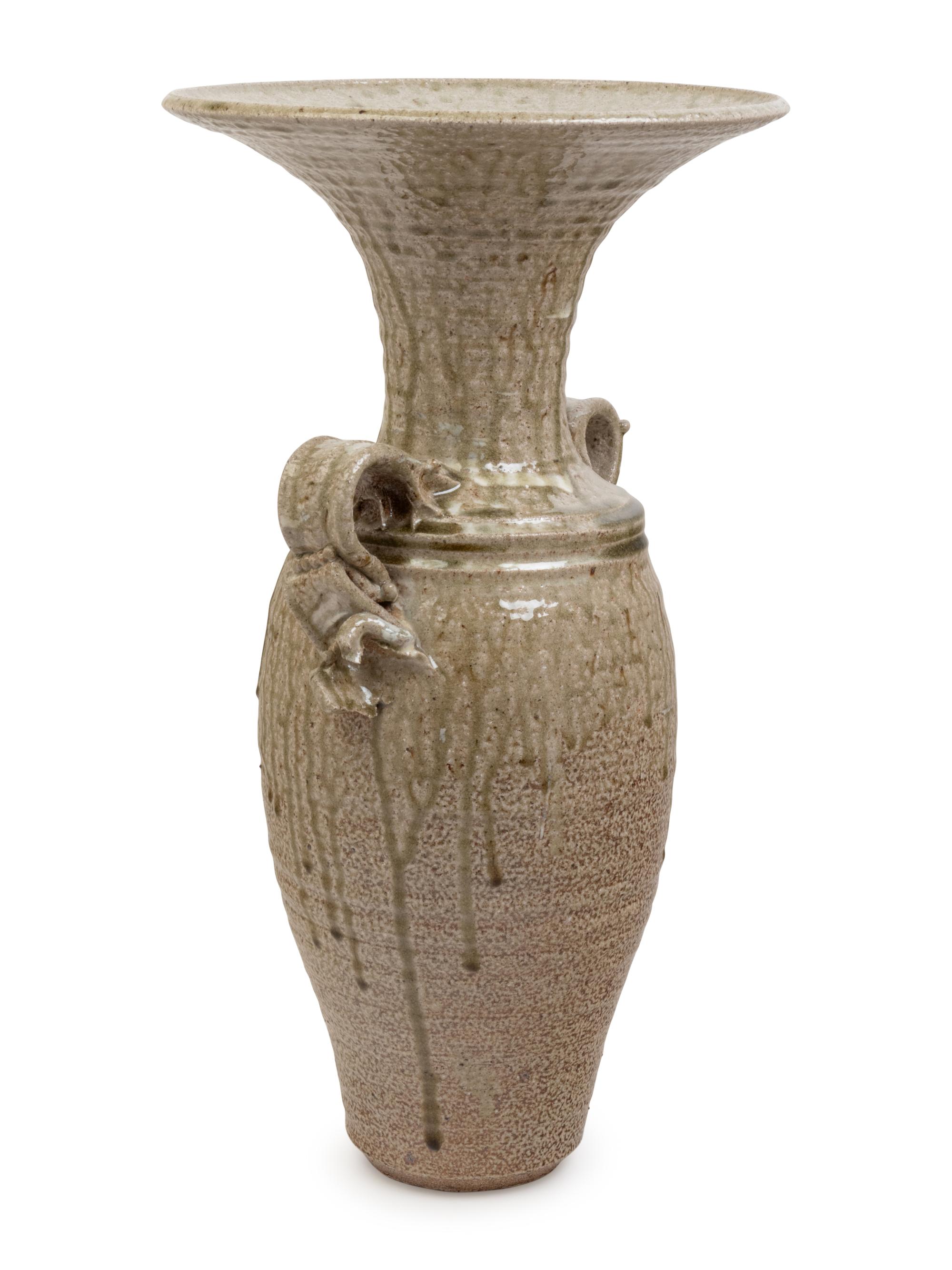 An American Saltware Vase