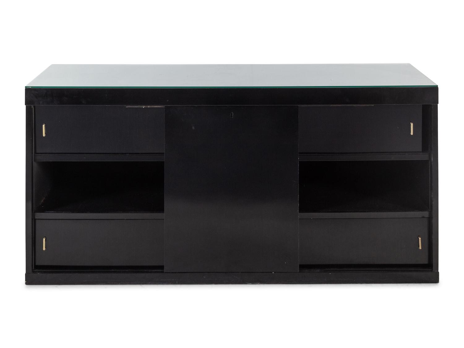 An Art Deco Lacquered Credenza