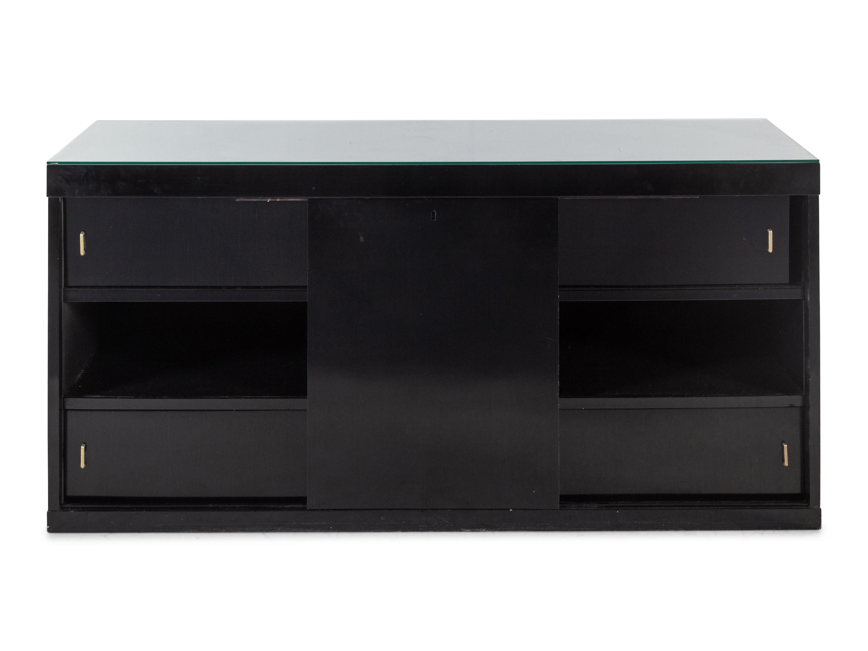 An Art Deco Lacquered Credenza