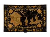 Two Chinese Black and Gilt Lacquer Boxes — 19TH/20TH CENTURY