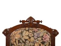 Two American Carved Mahogany Upholstered Chairs