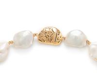 YVEL, YELLOW GOLD AND BAROQUE CULTURED PEARL 'SATIN SEA SOUFFLÉ' NECKLACE