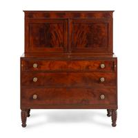 A Federal Mahogany Bureau Cabinet