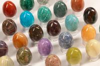 One Hundred Twenty Hardstone and Semi-Precious Stone Eggs