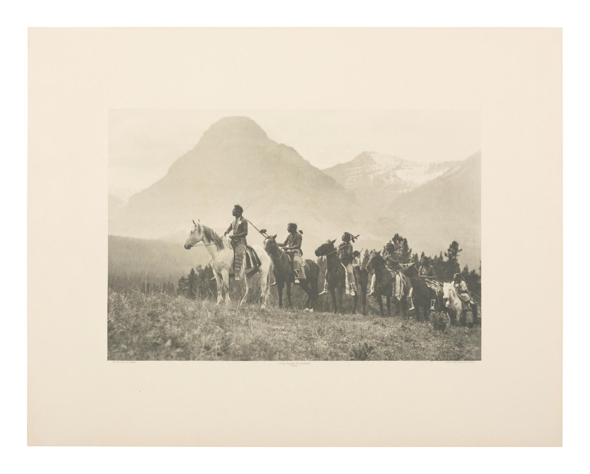 REED, Roland (1864-1934), photographer. The Pass Finders, Piegan .
