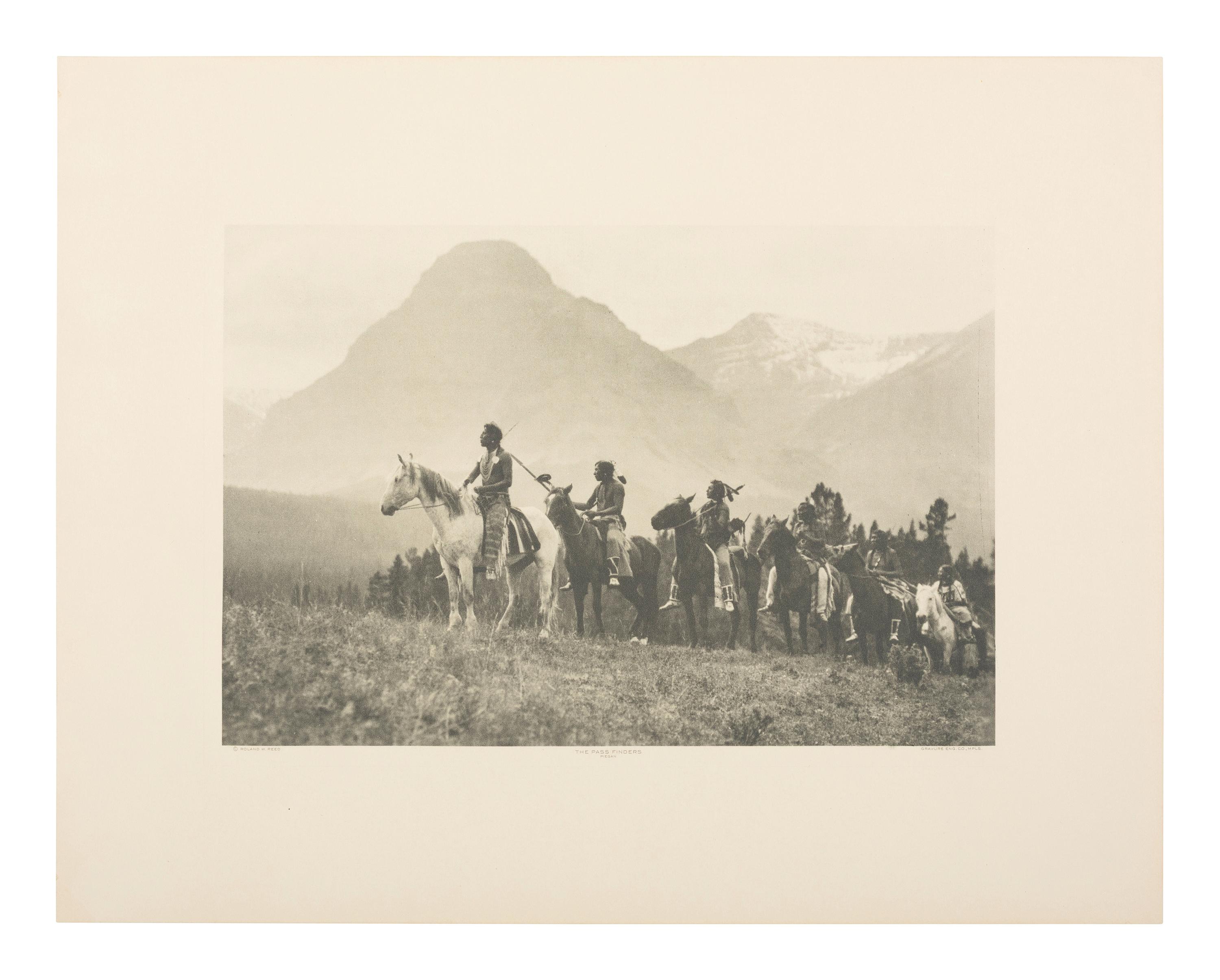 REED, Roland (1864-1934), photographer. The Pass Finders, Piegan .