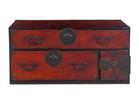 An Iron Mounted Softwood Tansu Chest