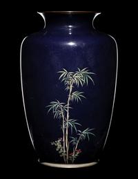 Three Japanese Cloisonne Enamel Articles