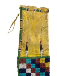 Yankton Sioux Beaded Hide Tobacco Bag
