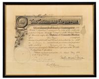 [COLUMBIAN EXPOSITION]. A group of 3 Columbian Exposition ephemera.