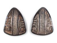 Sterling Silver Shield Clip Earrings
