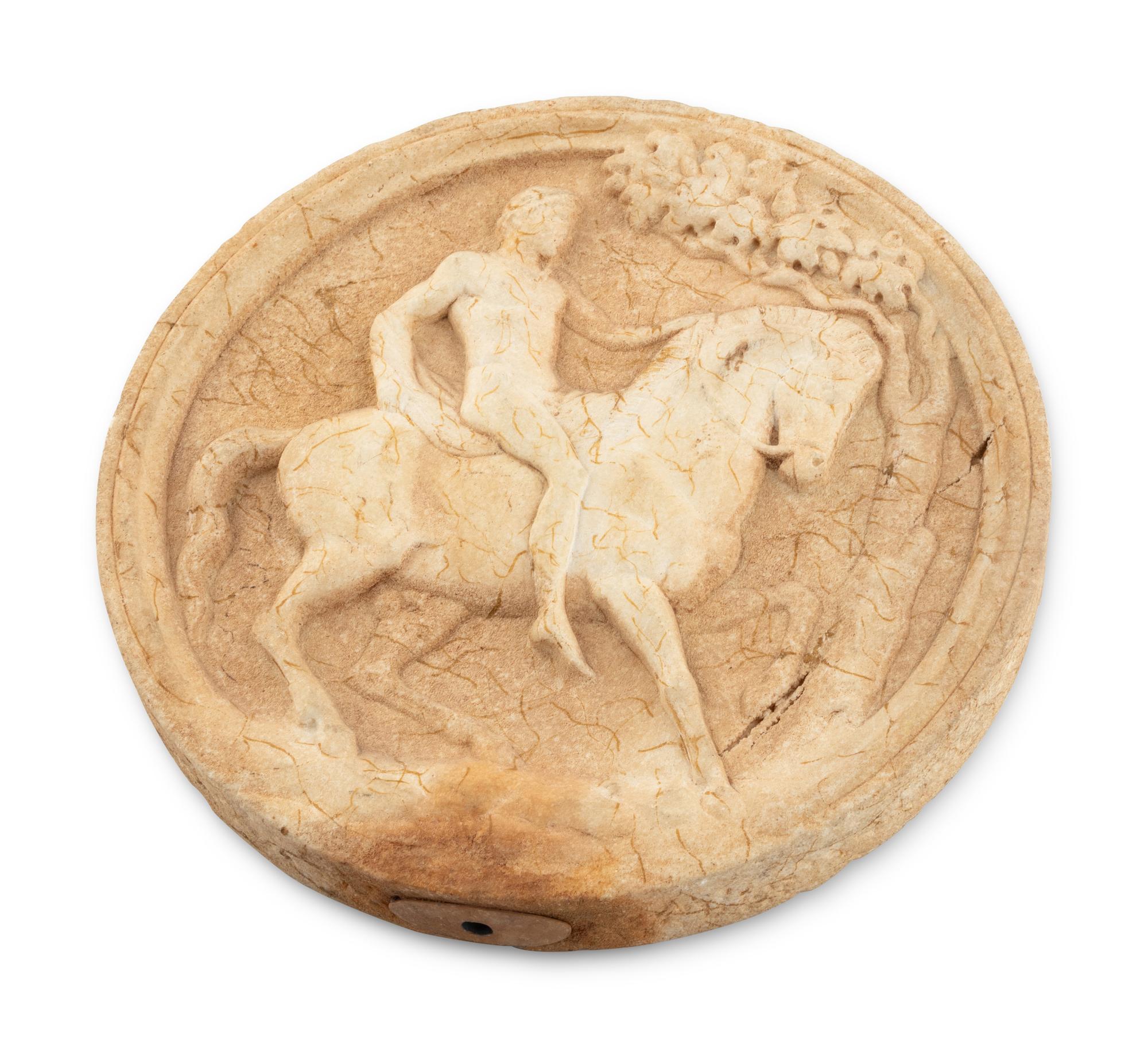 A Roman Style Marble Oscillum
