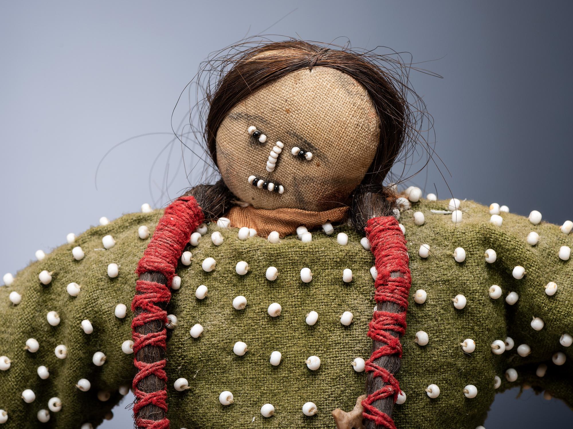 Crow Beaded Doll