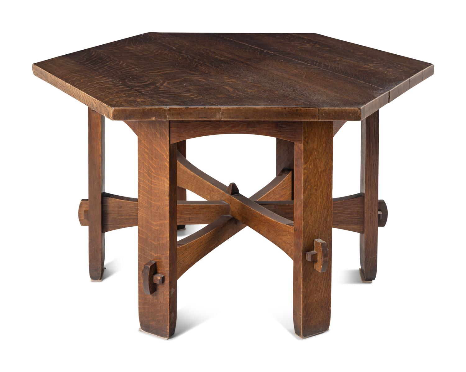 Hexagonal Table, model 410-L, c. 1902