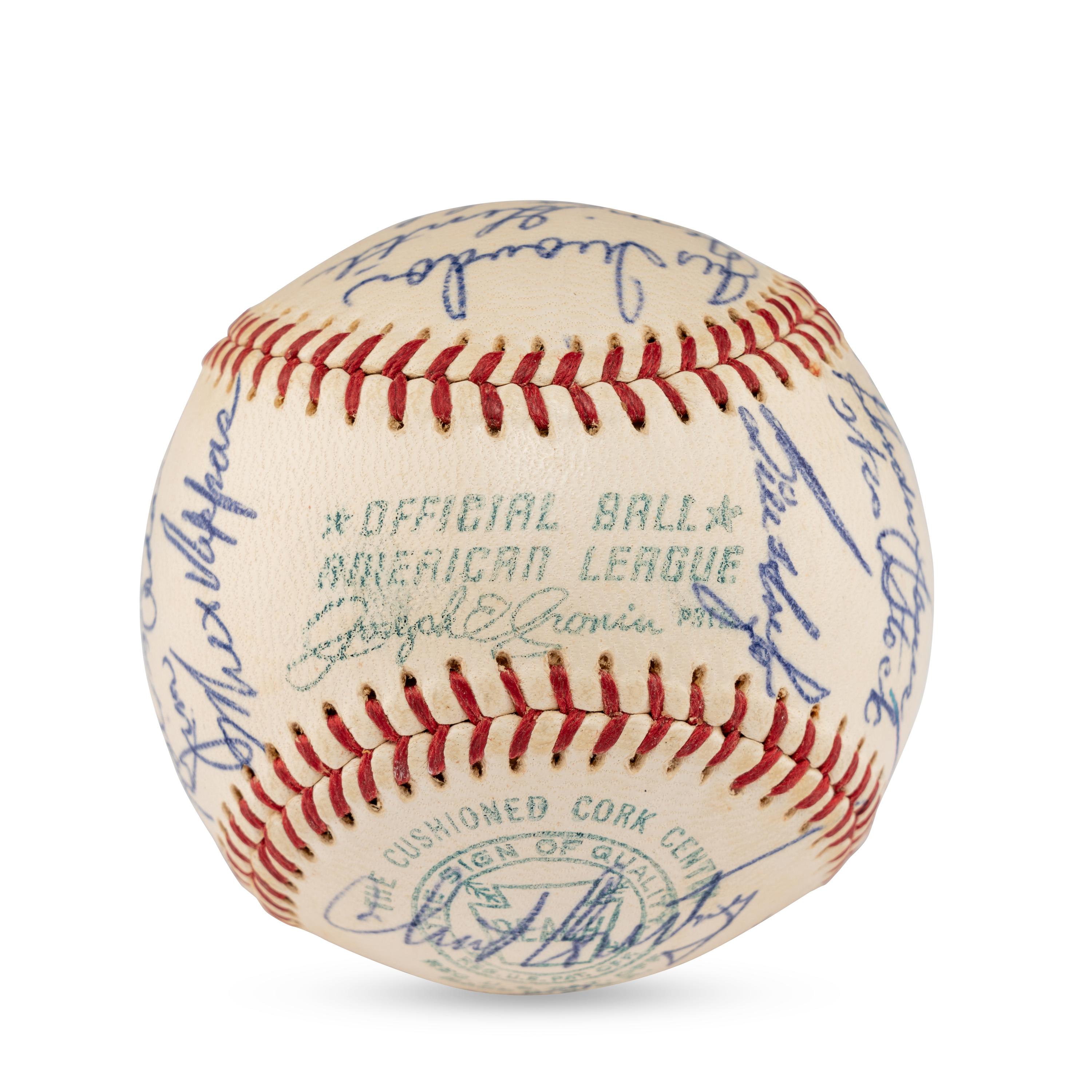 A 1960 Baltimore Orioles Team Signed Autograph Baseball