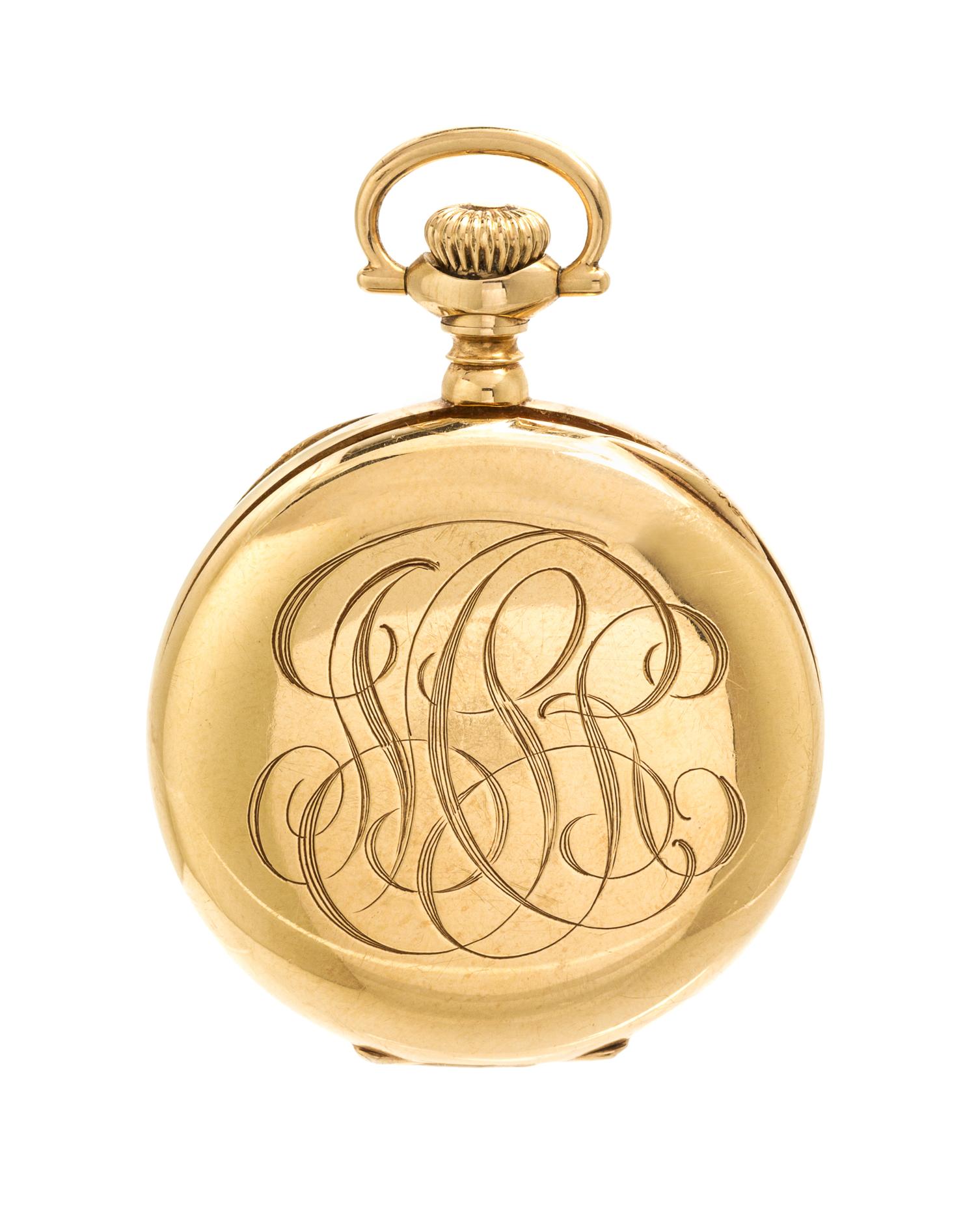 A 14 Karat Yellow Gold Open Face Pocketwatch, Waltham, Circa 1907, 20.70 dwts.