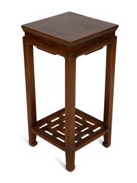 Two Chinese Hardwood Pedestals