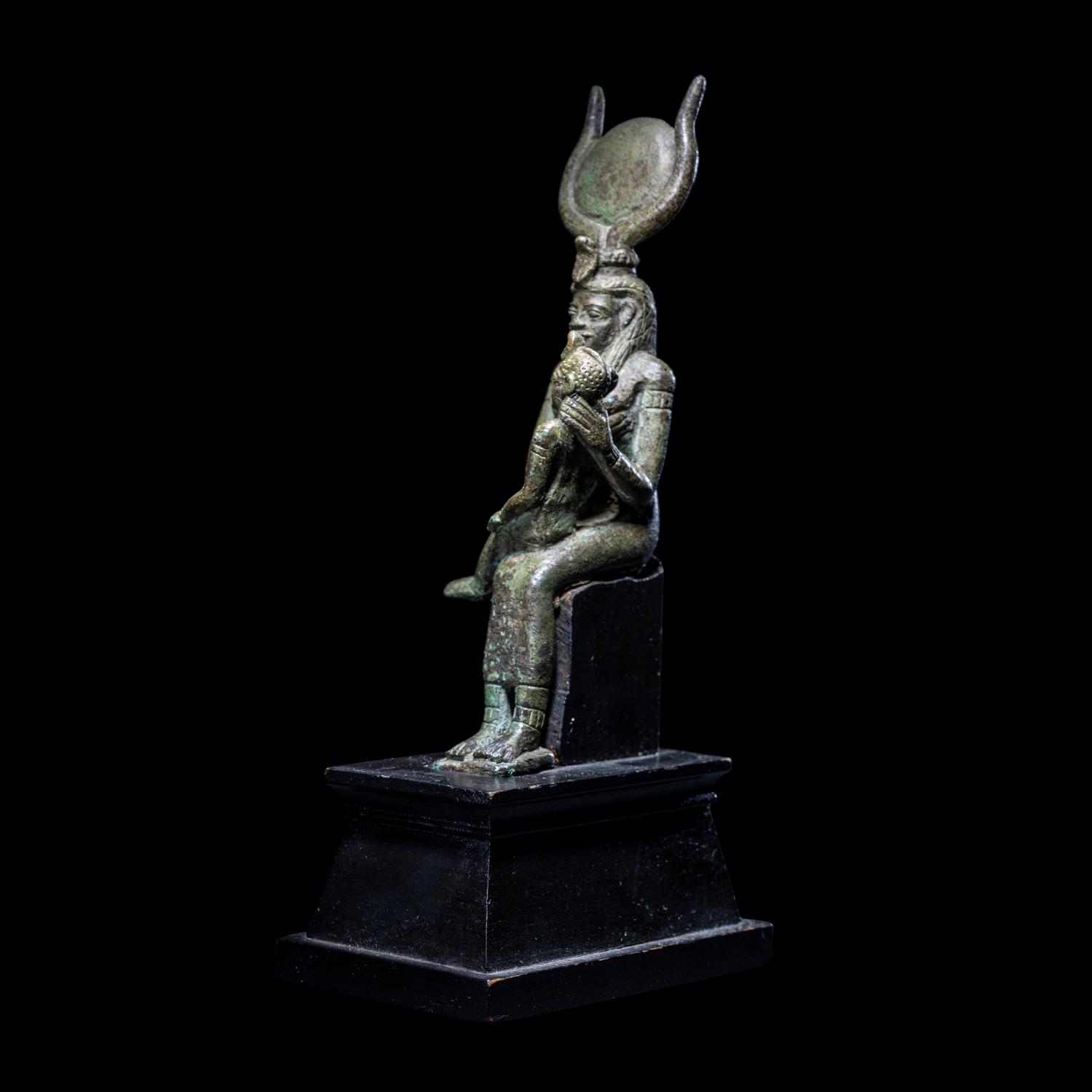 An Egyptian Bronze Isis and Horus