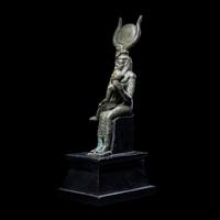 An Egyptian Bronze Isis and Horus