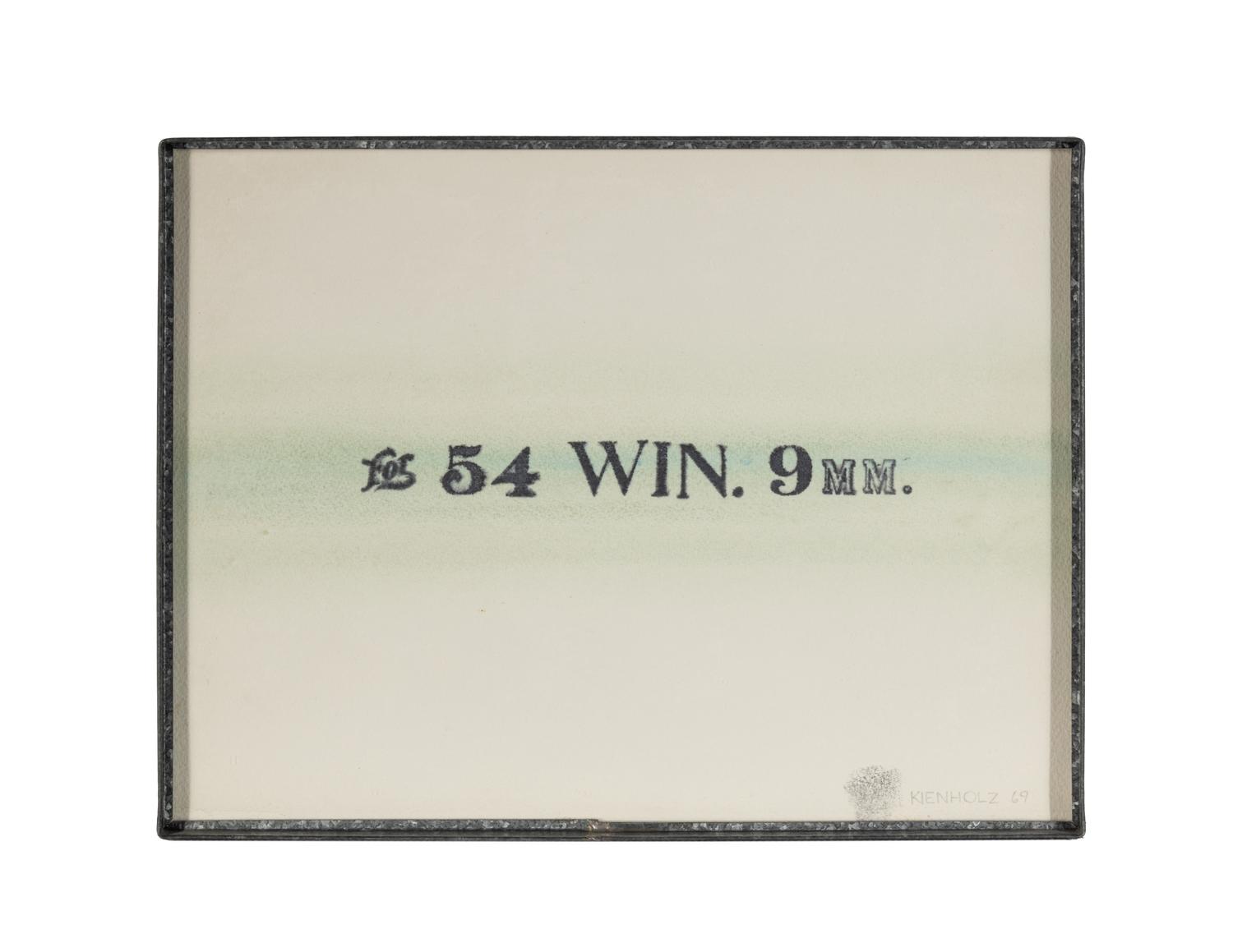 For 54 WIN. 9MM. , 1969