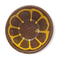 A Glazed and Slip-Decorated Redware Bowl