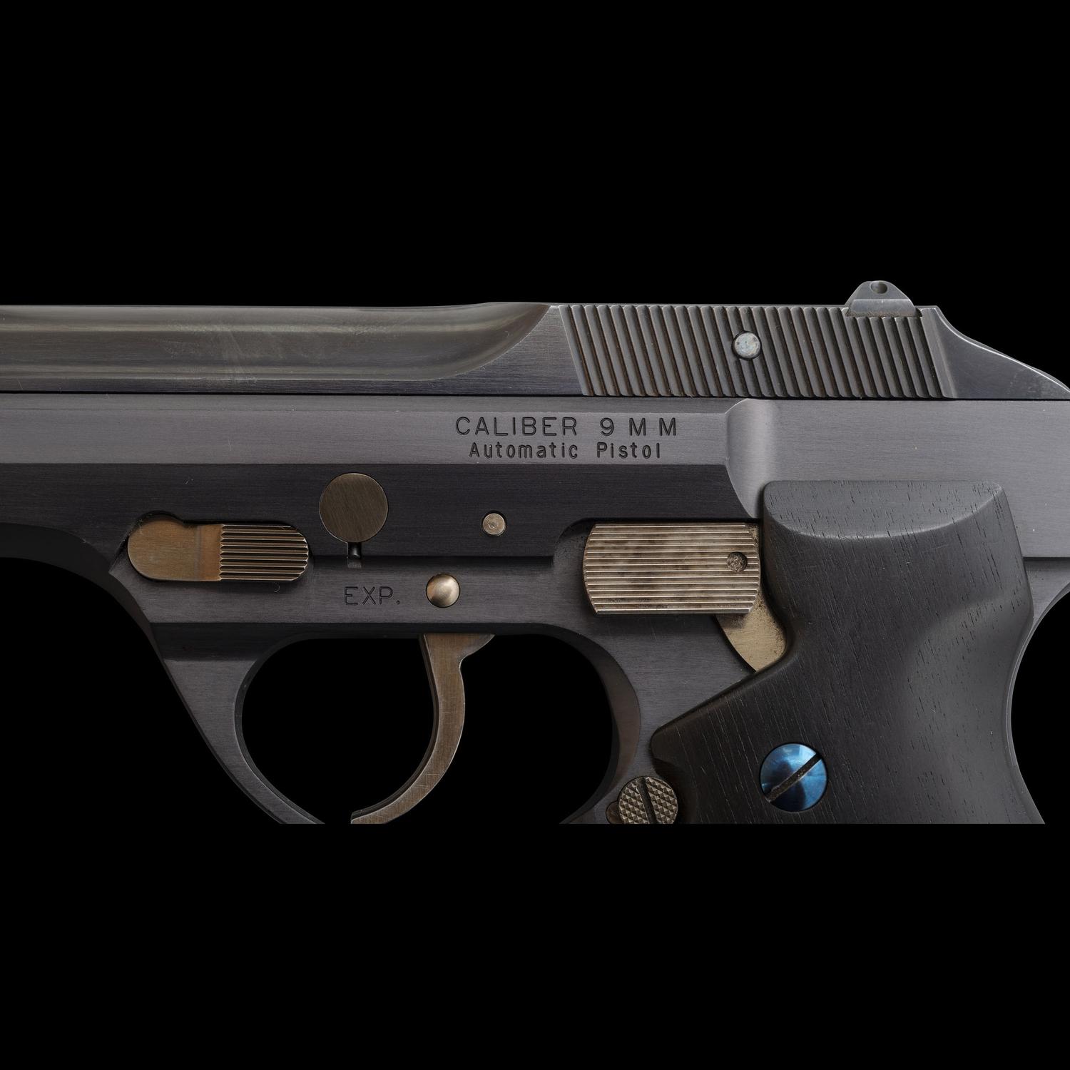 *Norton DP-75 Experimental Pistol in Custom Case with Miniature by Raymond Hutchens