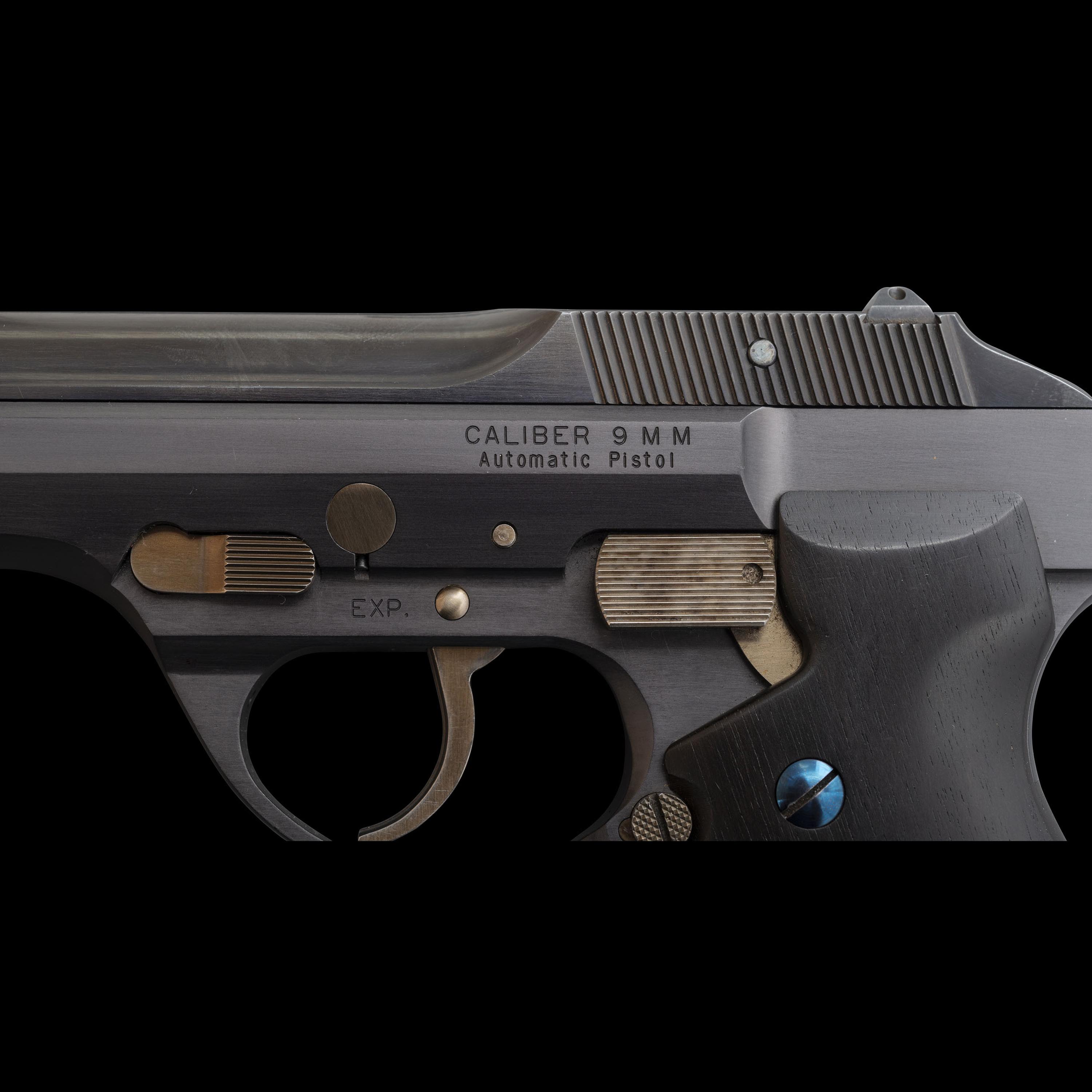 *Norton DP-75 Experimental Pistol in Custom Case with Miniature by Raymond Hutchens