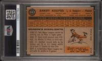 A 1960 Topps Sandy Koufax Baseball Card No. 343 (PSA 4 VG-EX) from The Collection of David Eisenhower