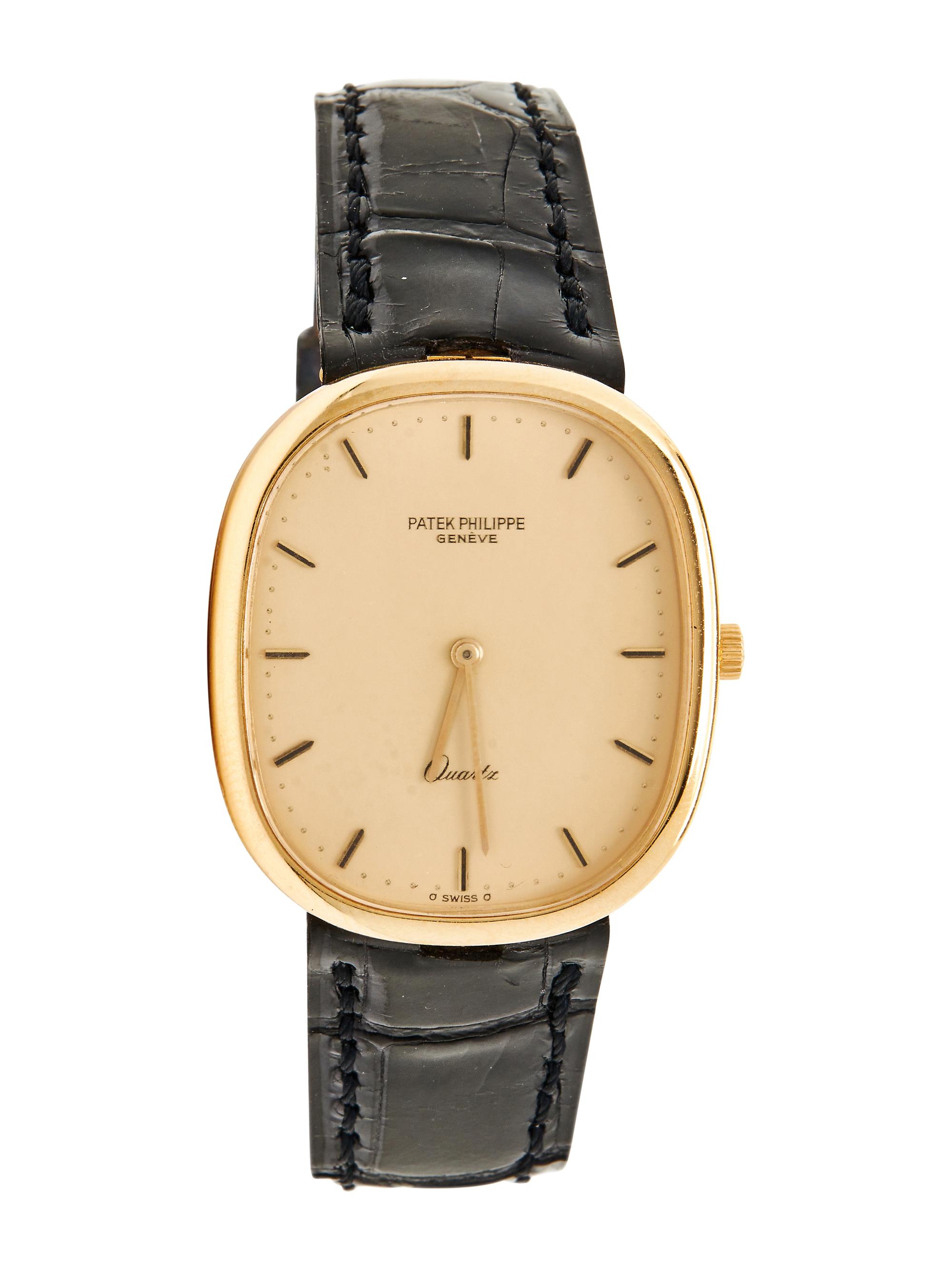 PATEK PHILIPPE, REF. 3838J 18K YELLOW GOLD 'ELLIPSE' WATCH