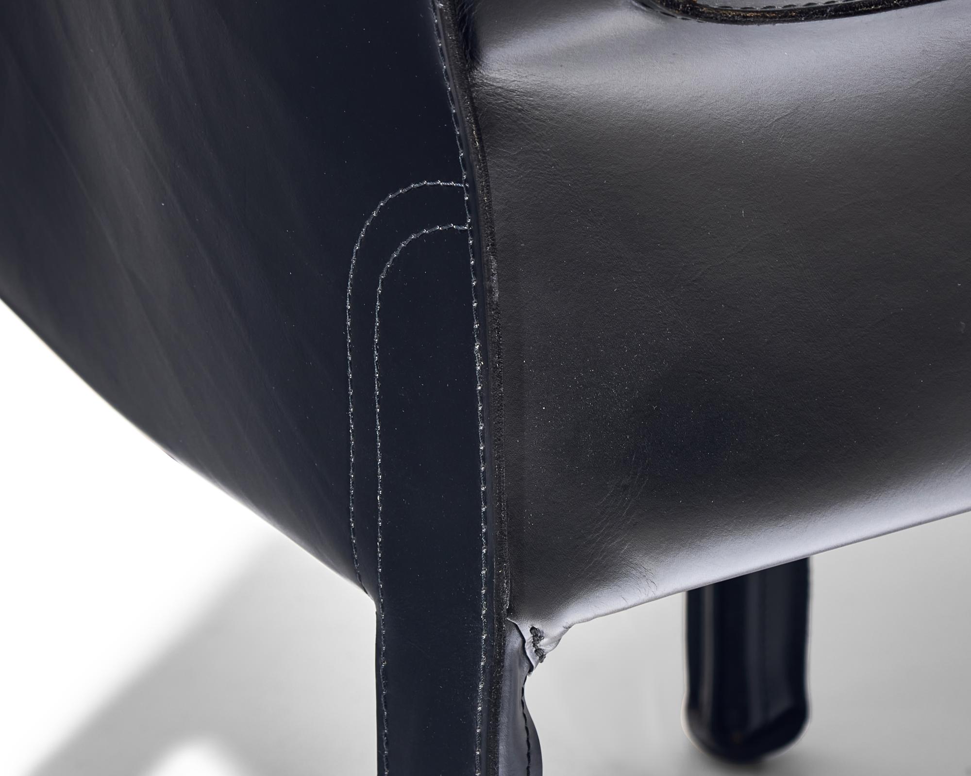 Six Cab armchairs Cassina