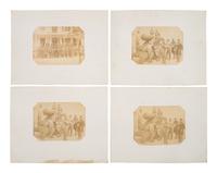 [CIVIL WAR]. A group of 11 photographs of the 7th New York State Militia by W. Seuss, Baltimore.