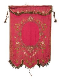 A Metallic Thread Embroidered Panel