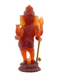 A Daum Glass Figure of Ganesha