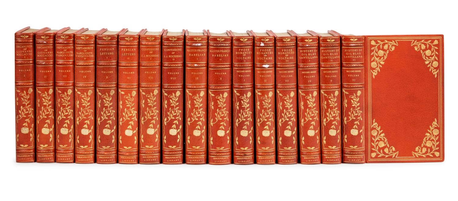 [BINDINGS]. The Bibliophilist's Library . Philadelphia: for subscribers by George Barrie, [ca 1900].