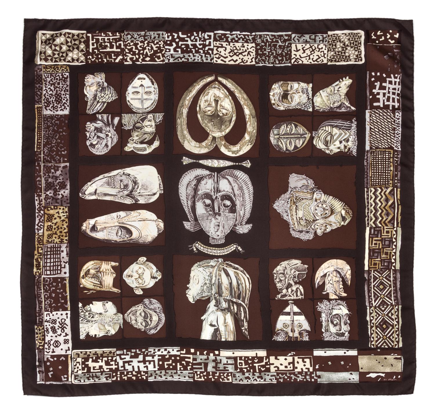 An Hermes 90cm Silk Scarf, 36"x36".