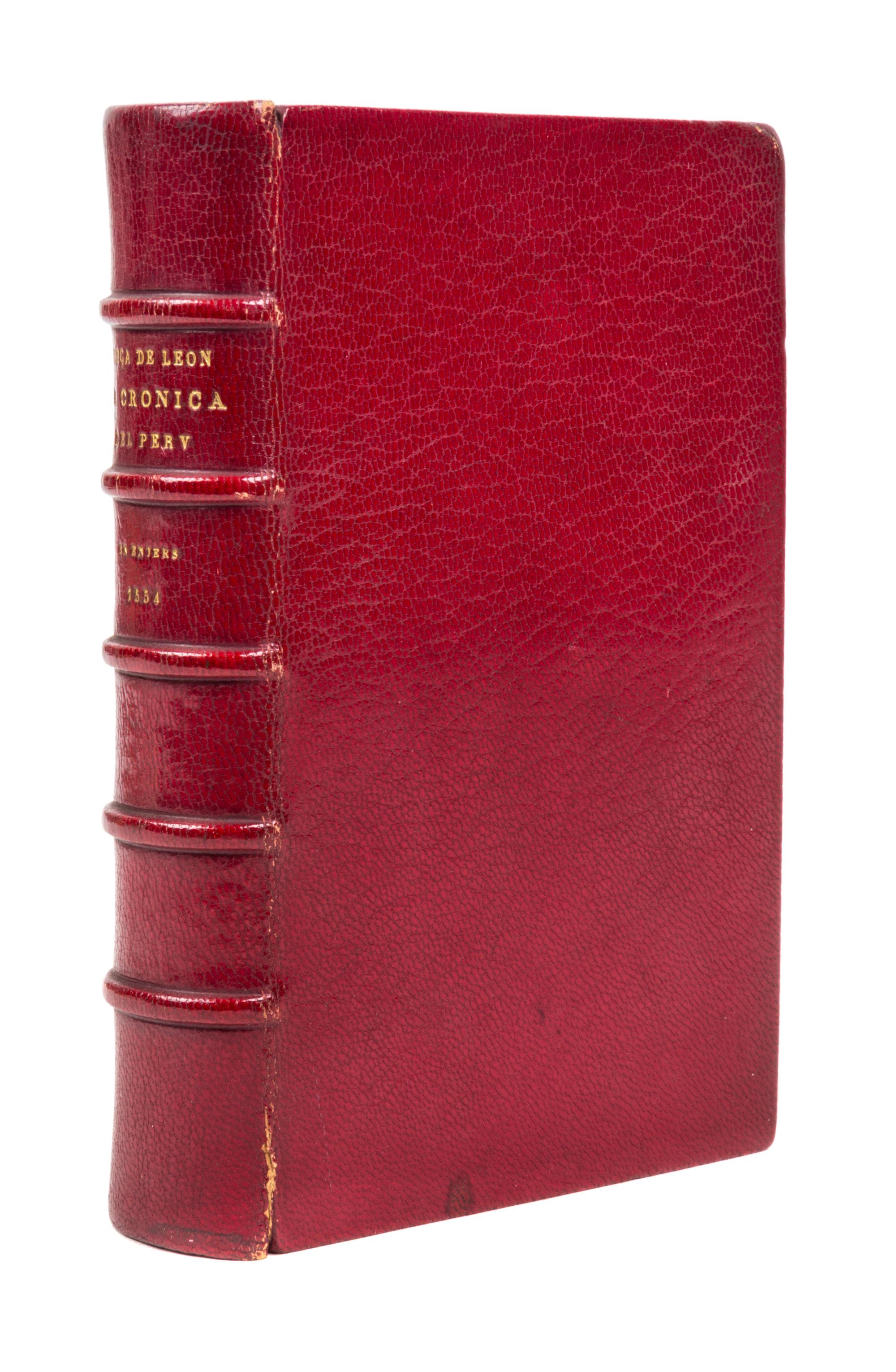 (PERU) CIEZA DE LEON. Parte Primera de la chronica del Peru... Antwerp, 1554.