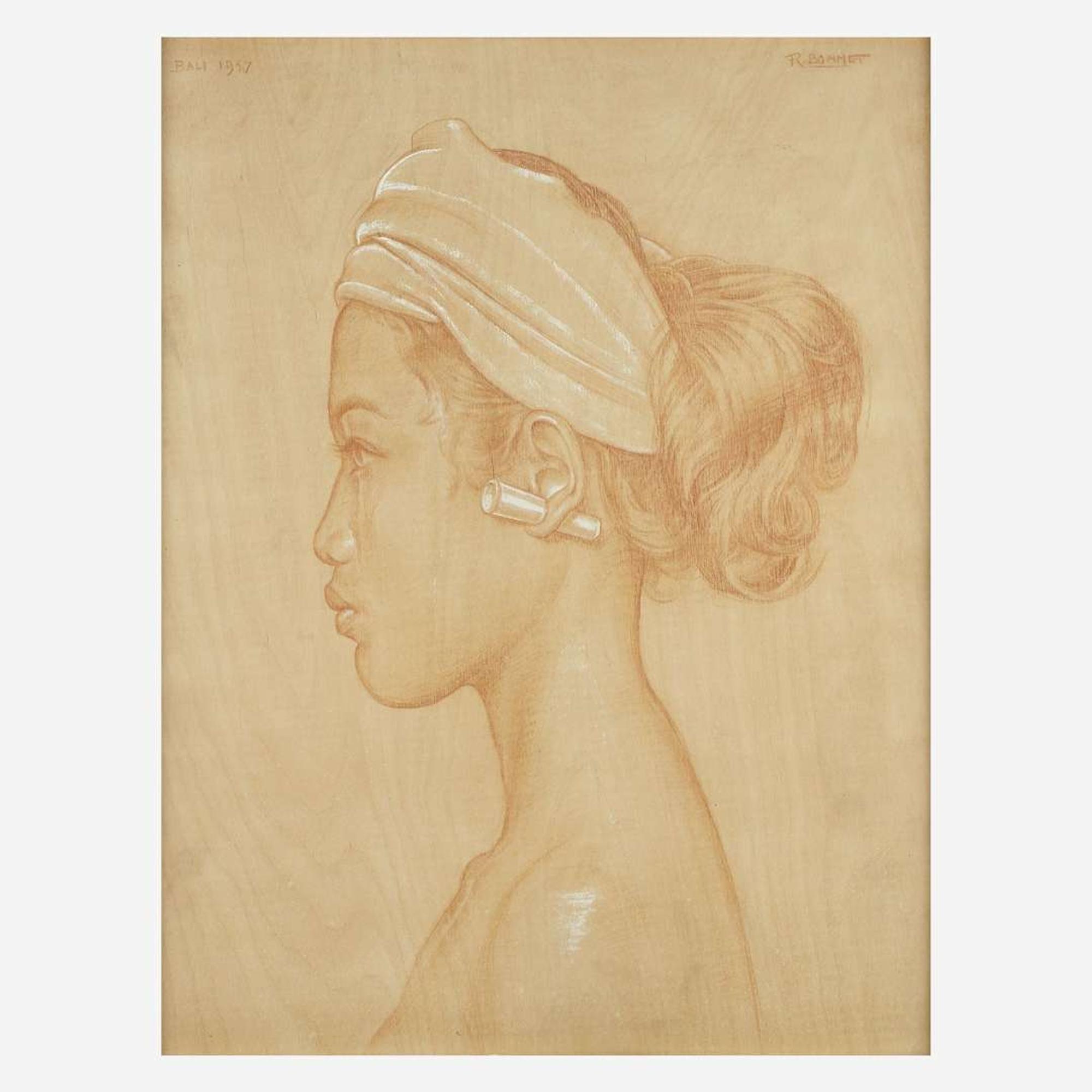 Rudolf Bonnet (Dutch, 1895-1978) Female Figure, Bali