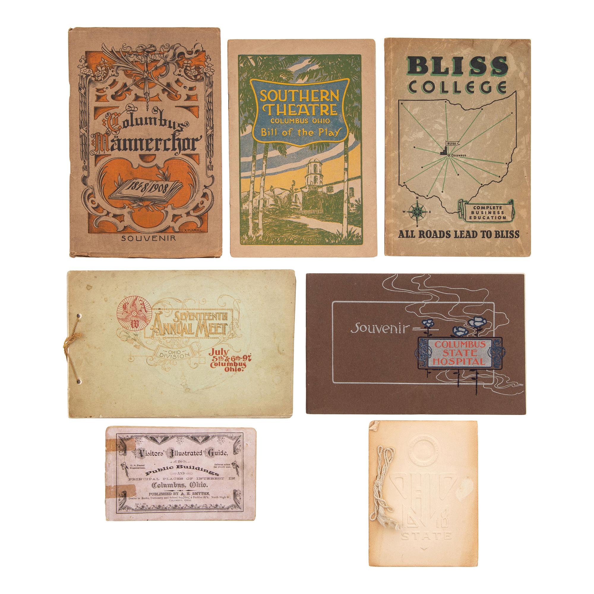 [GENERAL AMERICANA]. A group of 15 brochures and catalogues from Columbus, Ohio. Late 19th-early 20th century.