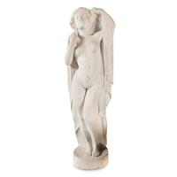 A Carved Marble Figure of a Maiden