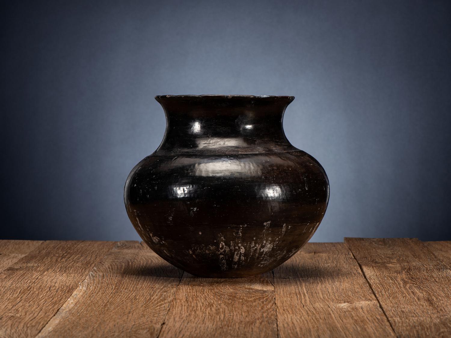 Ohkay Owingeh Blackware Pottery Jar