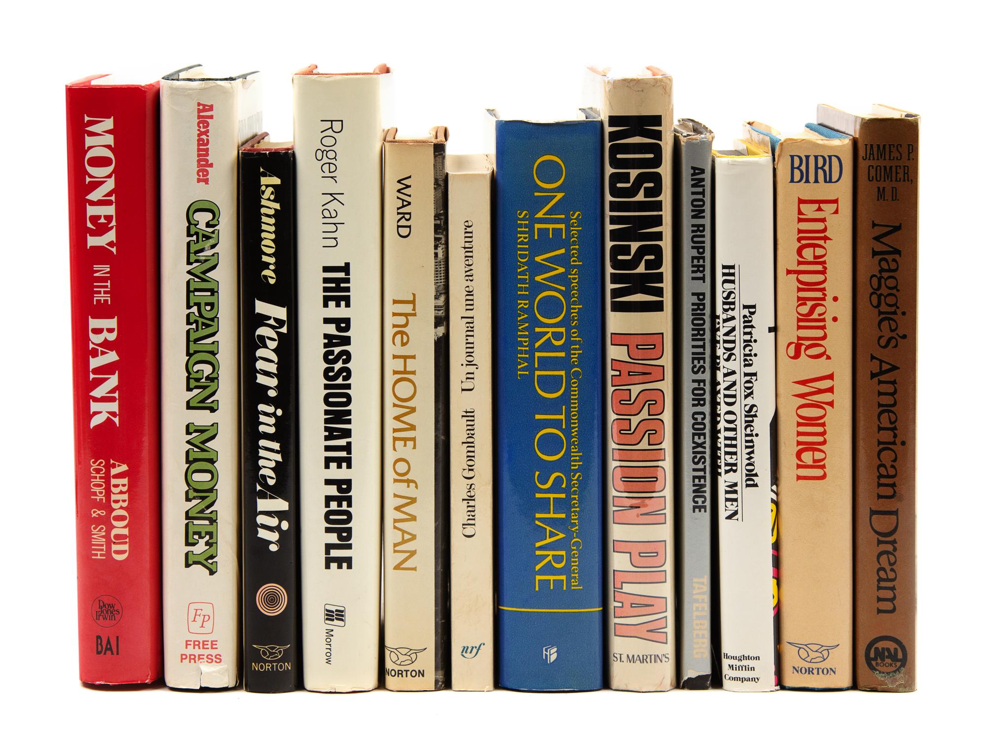 [GRAHAM, KATHARINE]. A group of books from Katharine Graham's personal collection, ALL INSCRIBED TO GRAHAM BY THE AUTHORS.