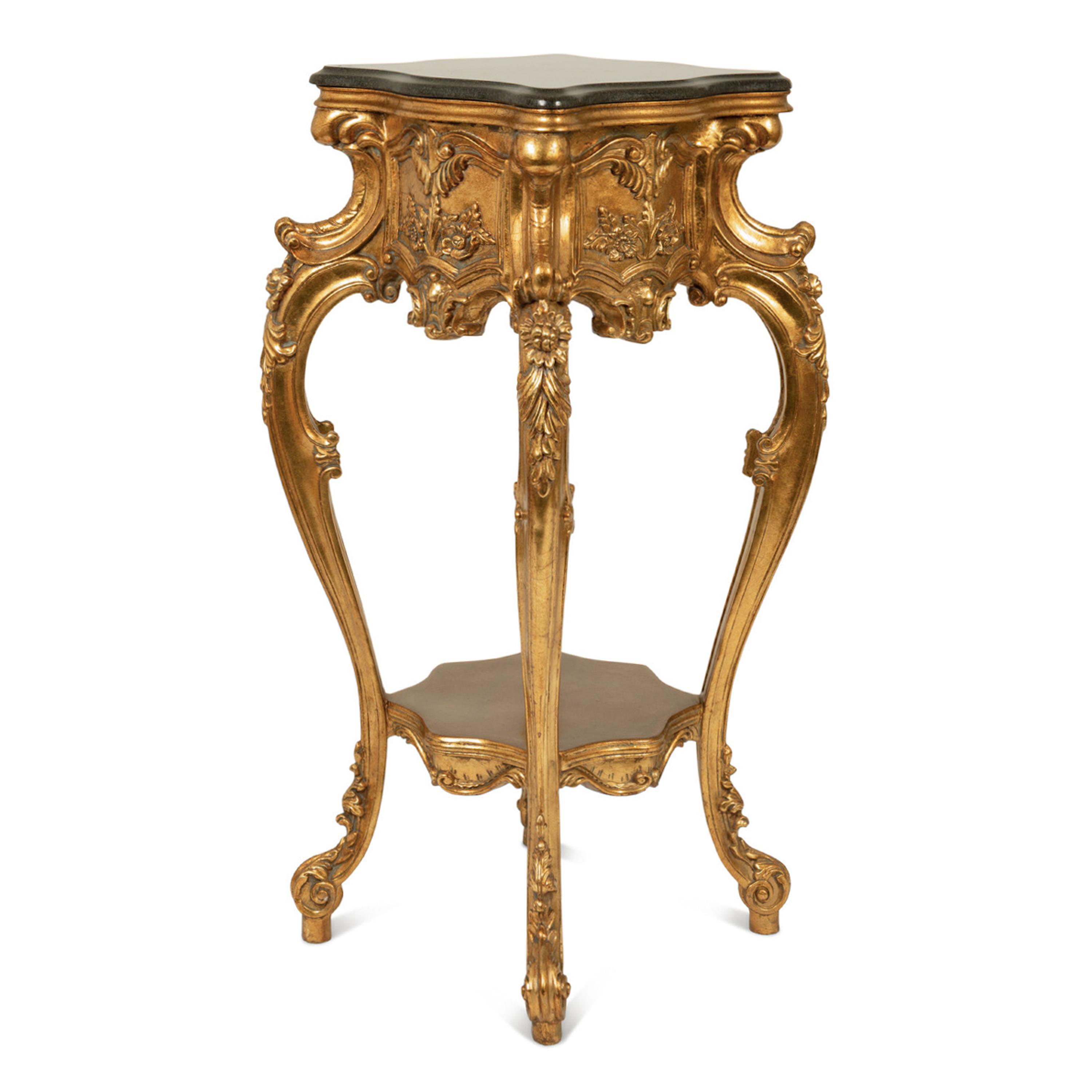 A Louis XV Style Giltwood Pedestal