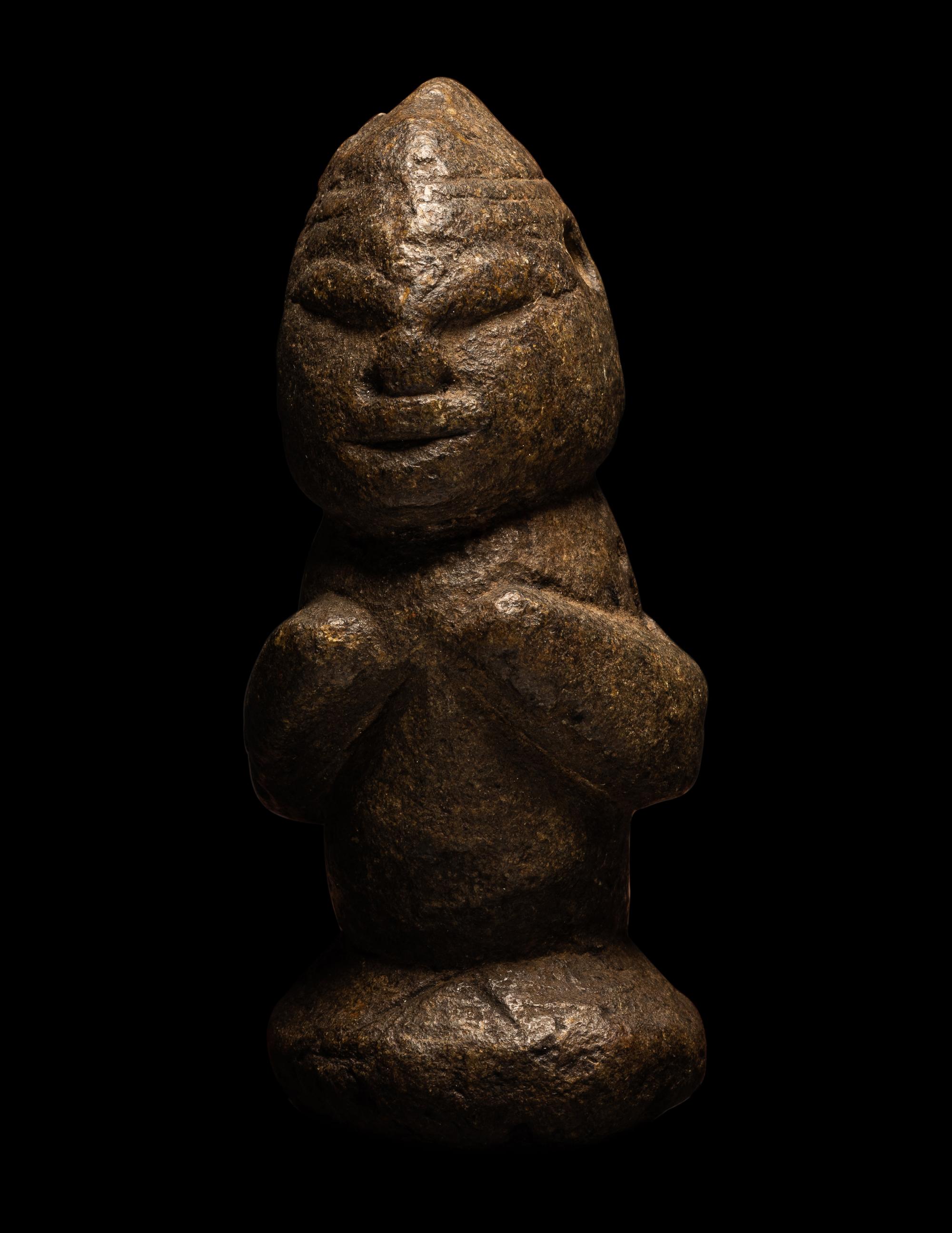 A Kissi Stone Male Figure