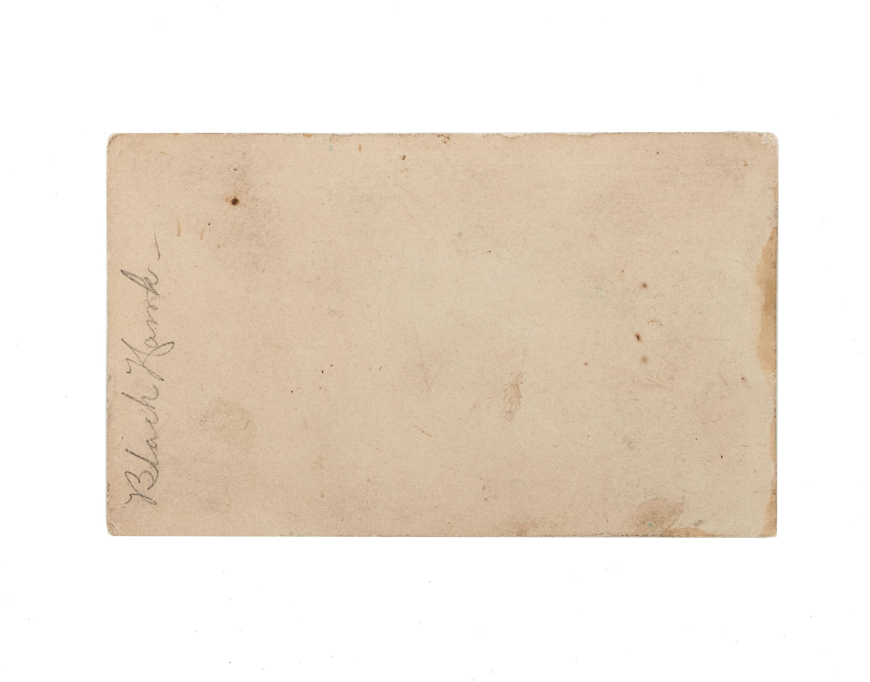 [COLORADO]. WAKELY, George, photographer, attributed. Black Hawk , (Colorado). Ca 1864.
