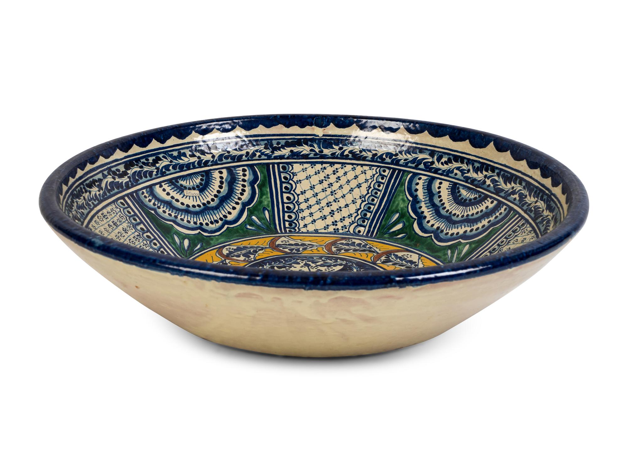 A Large Mexican Pottery Bowl
