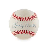 A Mickey Mantle Single Signed Autograph Baseball (JSA Letter)