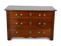A Louis XV Style Walnut Commode