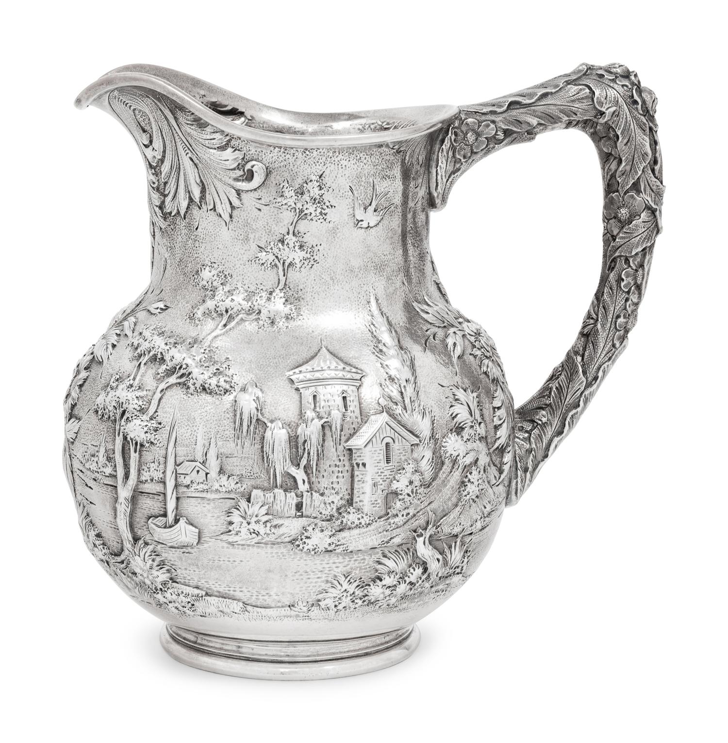 A S. Kirk & Son ' Castle' Pattern Water Pitcher
